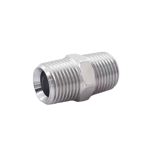 HOYU Factory Price Carbon Steel Hexagon Nipple Thread Pipe Fittings High Pressure Smooth NPT/BSPT 10-Year Warranty