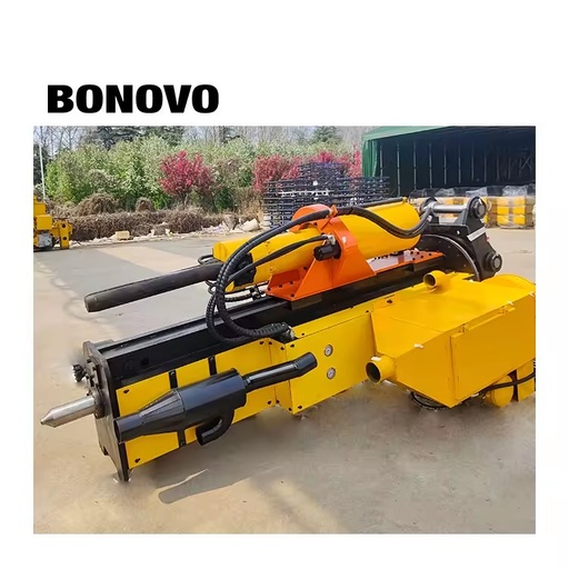 Integrated Hydraulic Rock Drill and Splitter Attachment Rock Splitter Drilling and Splitting Machine for Excavator
