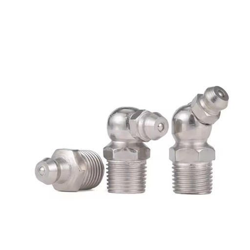 M6 M8 M10 M12 1/8 1/4 Male Thread Grease Nipples Zinc Plated Steel Zerk Fittings for Grease Gun Industrial Lubrication