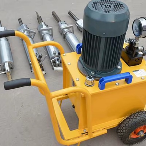 Non Explosive Hydraulic System Drive WK450 Quarrying Machine Stone Rock Splitting Splitter Machine 1200mm Granite