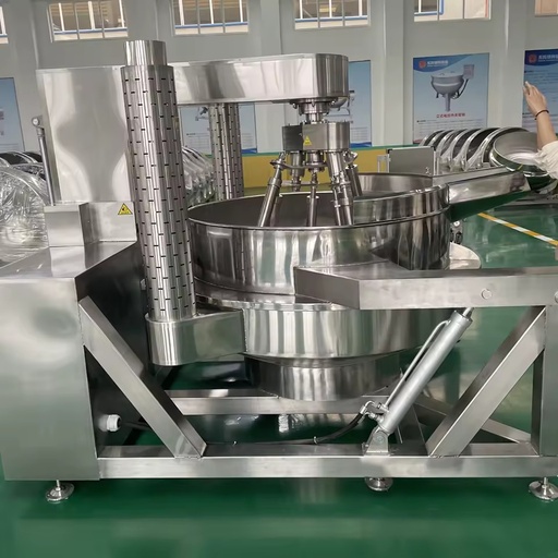 Stainless Steel Tilting Jacketed Pot with Multi-Claw Mixer for Jam
