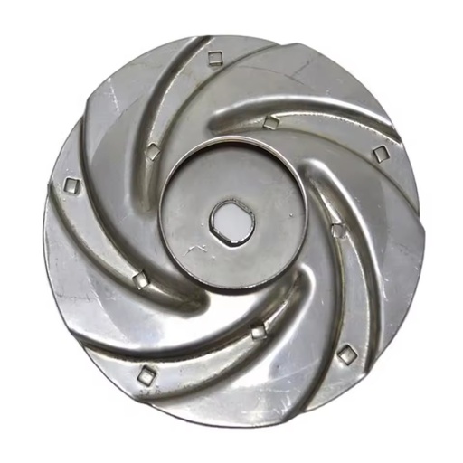 Flexible Silver High Pressure Marine Engine Rubber Impeller OEM Pump Parts Customized Size Boat Hydraulic 4 Blades Semi-Open
