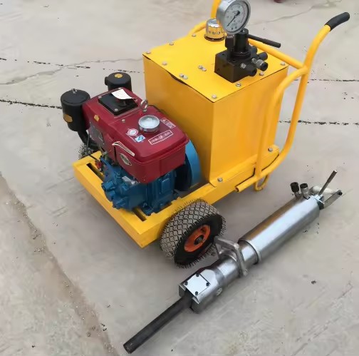 Mini Hydraulic Rock Splitter for Hard Stone Quarry Use 800T Splitting Force Compact Size Powerful Efficient
