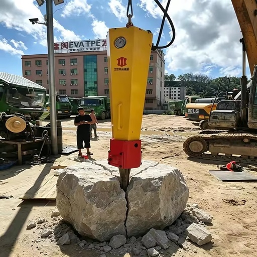 Airborne Hydraulic Rock Splitter with Motor for Excavators 20-40 Tons Rock Splitting & Construction & Mining Projects