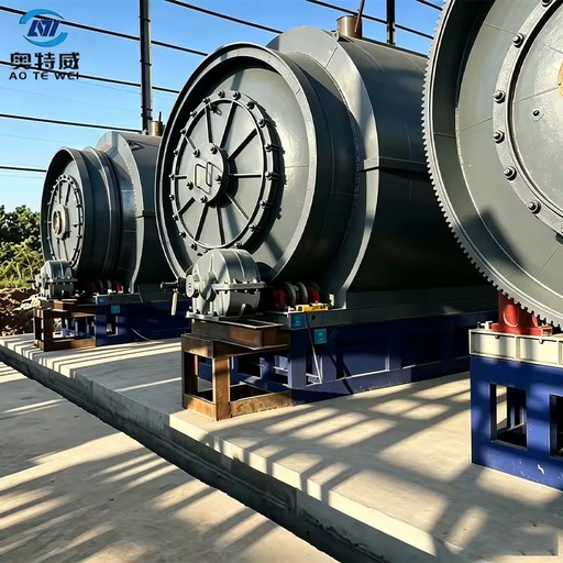Sustainable Convert Fragmented Tires Petroleum Mud Urban Solid Waste Into Pyrolysis Oil Intermittent Pyrolysis Reactor