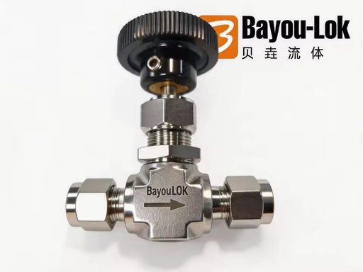 High Pressure 316 Stainless Steel Needle Valve Manual Operation for Industrial Fluid Accurate Flow Control Use Valve Fitting