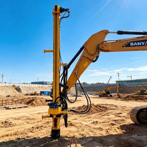Down the Hole Rock Drill Splitter Excavators with Air Compressor and Dust Collector