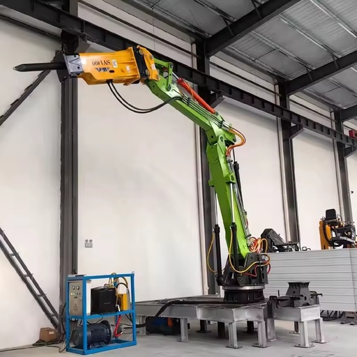 Heavy Duty Hydraulic Stationary Boom Rockbreaker System Remote Controlled Rock Breaker for Mining, Quarry, Stone Pit