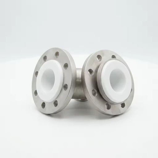 Precision Engineered PTFE Lined 90 Degree Elbow Fitting Stainless Steel Grade-A Material Acid Resistant Painting Flange