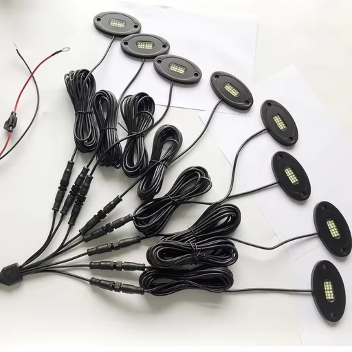 Waterproof Led Rock Light Splitter Pure White RGB RGBW Car Rock Light Connector 1-2 1-4 1-6 1-8 Off-road LED Pod Splitter