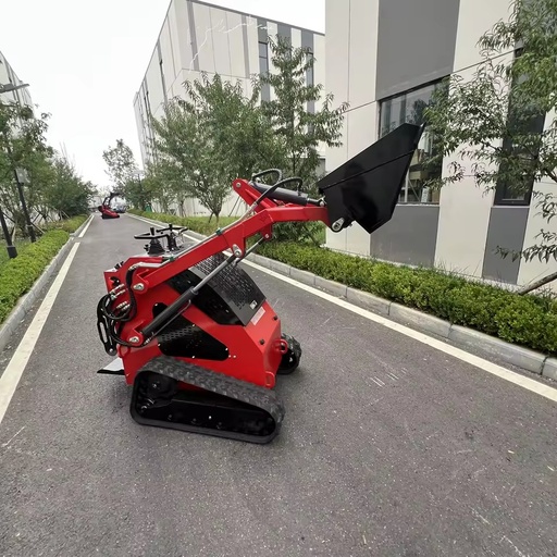 Fast Logistics Crawler Track Skid Steer Compact Loader with Log Splitter and Rock Saw for Forestry and Small Municipal Sites