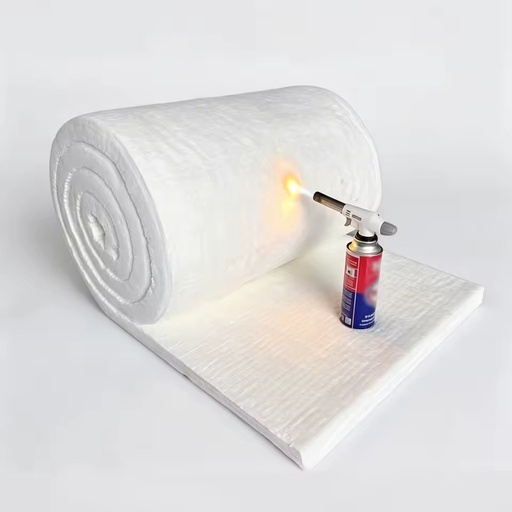 1260°C Ceramic Fiber Blanket 128 Kg/m³ (60mm) - Fireproof & Thermal Insulation for Boiler and Kiln Fireproofing Wraps