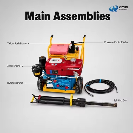 Durable Heavy Duty Rock Splitter Hydraulic Industrial Equipment for Construction Mining Demolition