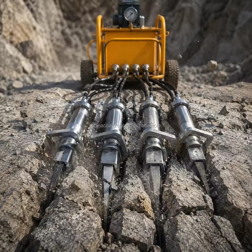CE Certified Hydraulic AC Motor Rock Splitter Portable Stone Splitting Machine for Quarrying