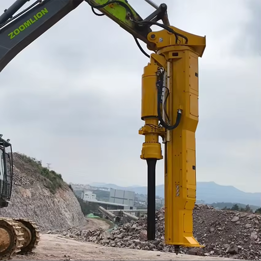 Excavator Rock Drill Attachment-Integrated Rock Drill and Splitter