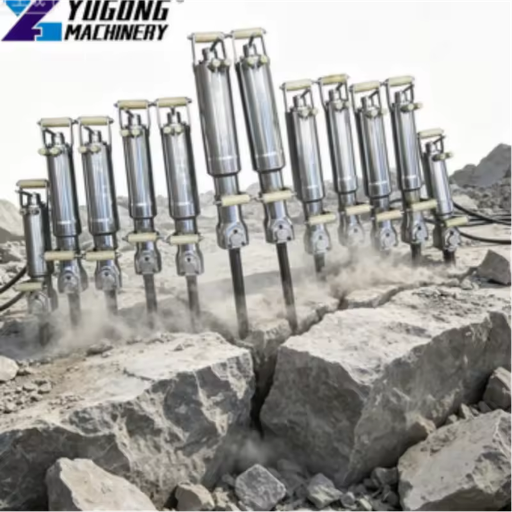 Hydraulic Rock Splitter For Stone Quarry And Rock Breaking Construction