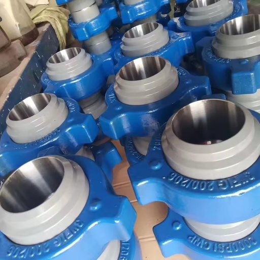 FIG1502 Steel Forging Hammer Union Spray Welding Thread Core Components 6000psi High Pressure Pipe Connection