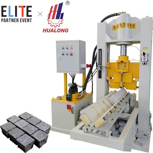 Stone Hydraulic Press Rock Guillotine Block Cutting Splitting Machine Paving Cube Stone Splitter