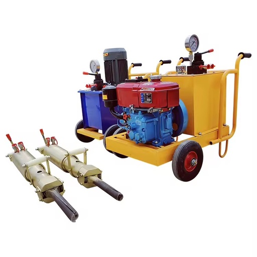 Portable Electric Hydraulic Piston Rock Splitter Factory Wholesale Hydraulic Break Hammer Compressor Machine for Stone Motor