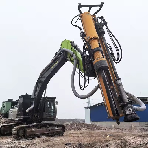 20t 30t 40t Excavator-Mounted Rock Drilling Splitting Machine with DTH Drilling Rig and Hydraulic Splitter