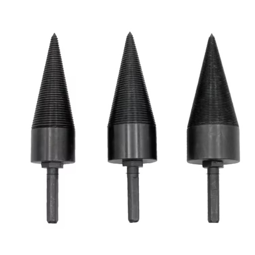 Hot Selling Removable Firewood Log Splitter Drill Bit Heavy Duty Screw Cone Driver Black Oxide Finish 3-Year Warranty 40mm Total