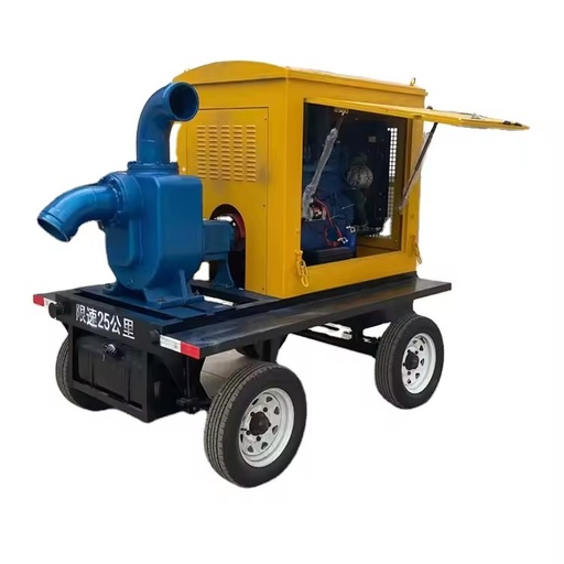 Portable Trailer Mounted Diesel Irrigation Pump Truck - High Pressure Self-Priming Water Pump for Large Scale Agriculture
