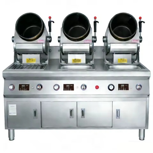 Semikron Customized 110V/220V/Gas Robot Wok Fried Rice Noodles Automatic Cooking Wok Machines Gas Electric Stir-Frying Robot