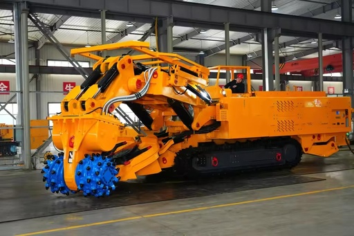 Cantilever Hard Rock Roadheader with Horizontal Cutter Head, Full Hydraulic Drive and High Gradient Capability