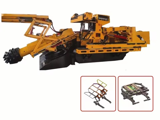 Upgraded Scissor-type Onboard Support for Low-height Roadways Roadheader