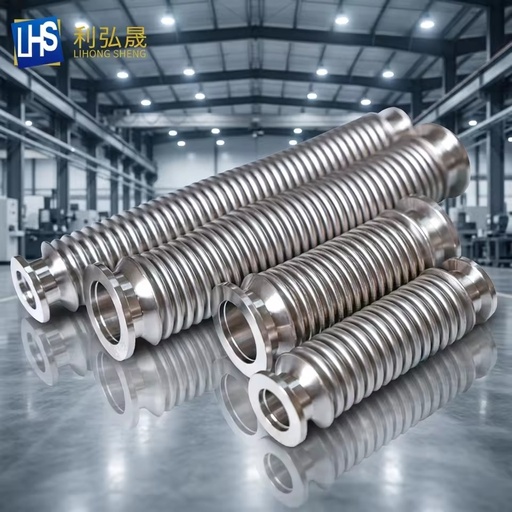 Stainless Steel Flexible Vacuum Bellows SS304 Flange Low Pressure PN16 Corrosion Resistant Smooth Surface for Chemical Oil Water