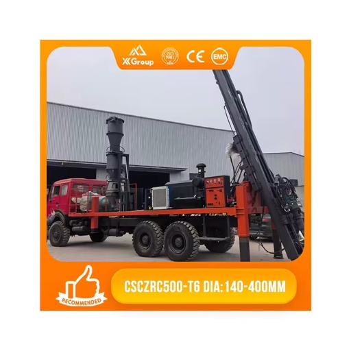 XLDRILL HOWO 6x4 Truck Mounted RC500 Diesel Rig 6m Drill Pipe 500m Depth 153KW Cummins Engine Pump & Motor 300kN Lifting Force
