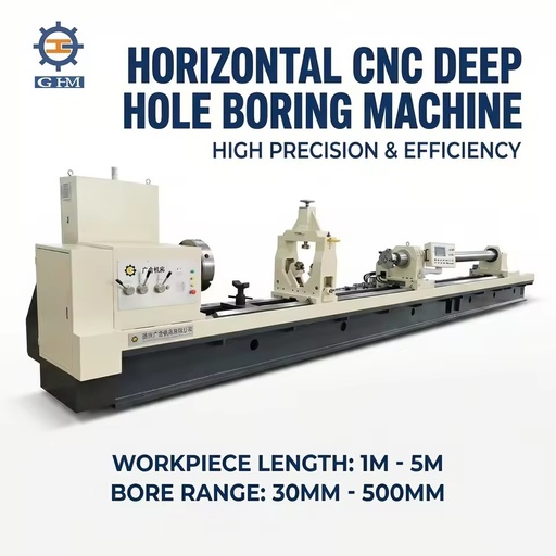 TK2150 Horizontal 2-Axis CNC Deep Hole Drilling Boring Machine 1000mm Max Drilling Diameter for Cylinder Shaft Parts
