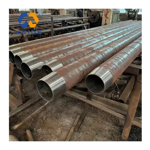 Custom Pipe End Threading Seamless Steel Pipe, CNC Turning Thread Machining Service for Industrial Pipeline Connection