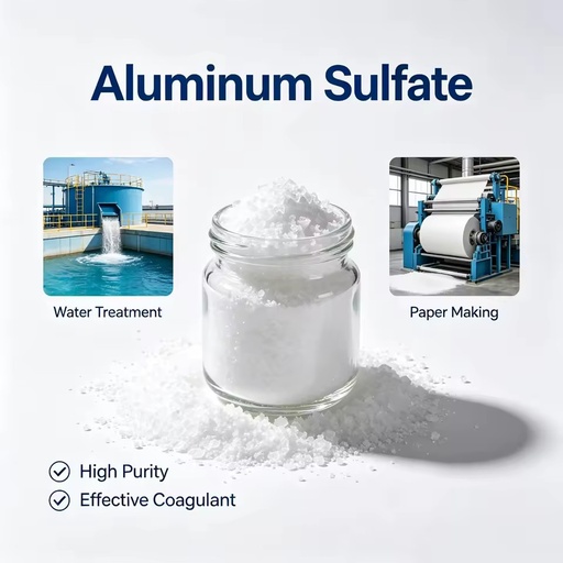 Eco Friendly 25Kg Bag Alum Aluminium Sulphate Industrial Chemical Supplier