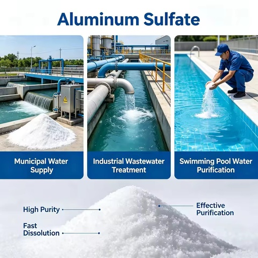 Aluminium Sulphate Swimming Pool Chemical Bulk Supplier Factory Low