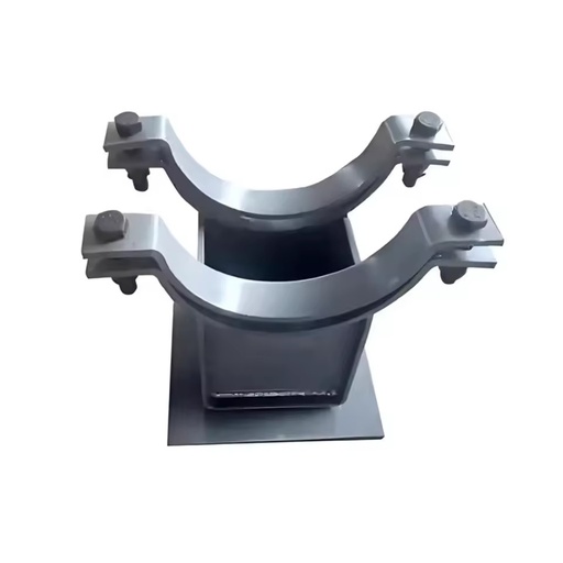 Hot Selling Heavy Duty Carbon Steel Double Pipe Clamp Wear Resistant Sliding Support 3-Year Warranty Customized OEM Services