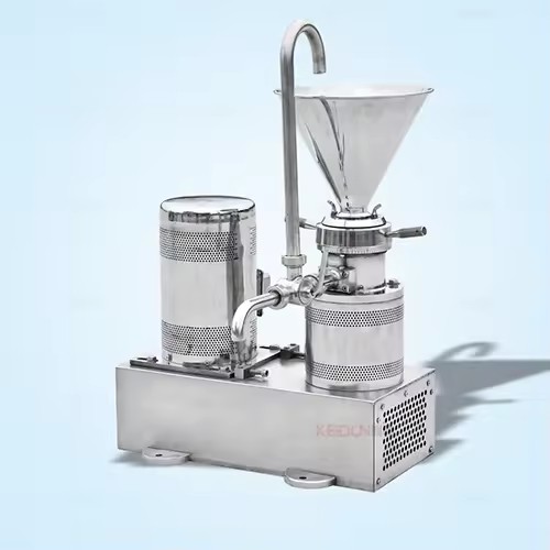 CE Certified Stainless Steel Colloid Mill Grinding Machine 500kg/h Multifunction for Sesame Tahini Chili Sauce Production