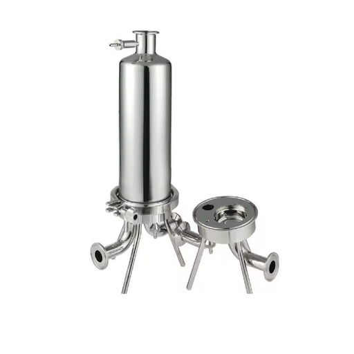 Factory Directly Sale Stainless Steel 304/316L Microporous Membrane Filter Single Core Liquid Strainer PTFE/PE/NYLON/PP