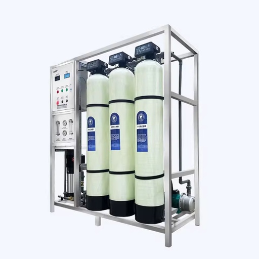 1000LPH Industrial Alkaline Water Filter Reverse Osmosis System FRP 3 Stage RO Equipment with UV Ozone Generator