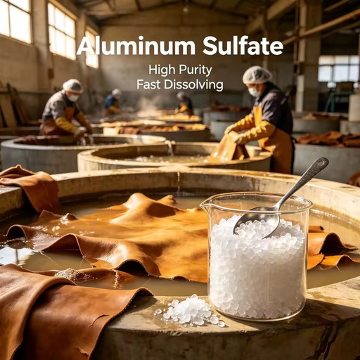 High Purity Industrial Grade Price Aluminum Sulfate Leather Processing Chemical