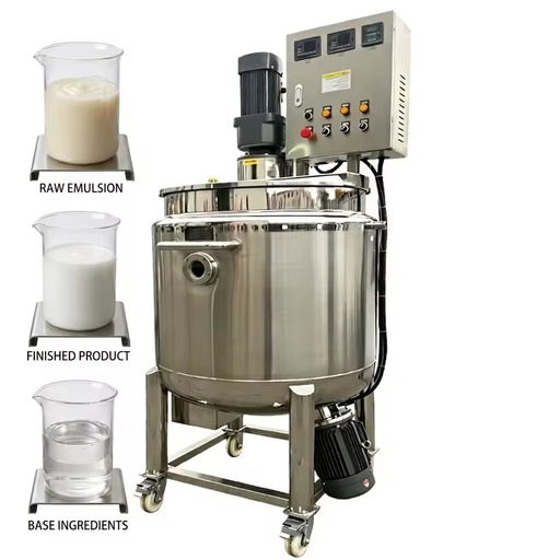 Stainless Steel Mixing Tank Homogenizer Heating Capability for Chemical Cosmetic Soap Liquid Blending