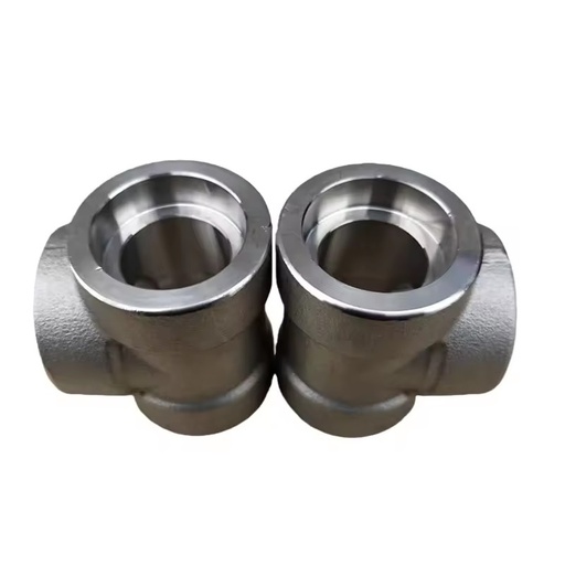 Factory Sale Wear Resisting Forged Threaded Plumbing Stainless Steel Socket Pipe Fittings for Chemical Processing
