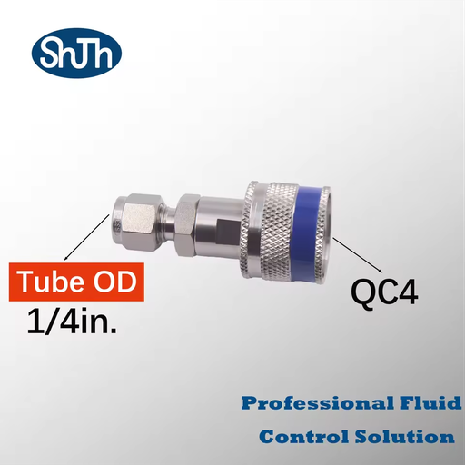 SHJH SHJH-LOK Swagelok Type 316 SS High-Pressure Forged NPT Thread Ferrule Female Quick Couplings Chemical Resistant 1/2in