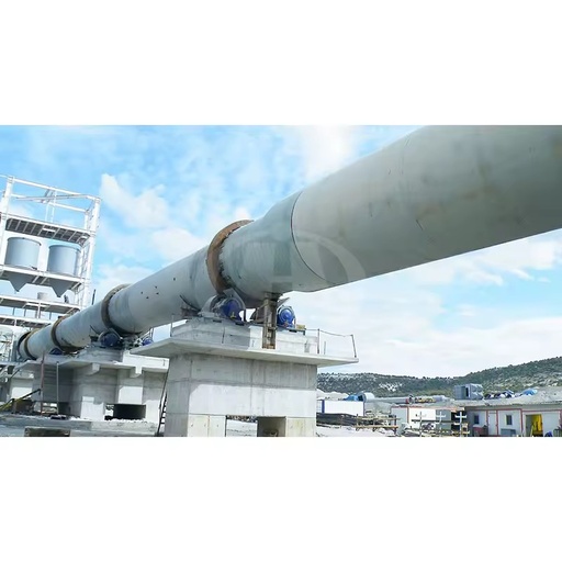 White Cement Line Magnesium Carbonate Rotary Kiln with Gearbox and Bearing Energy Saving High Capacity Production Plant