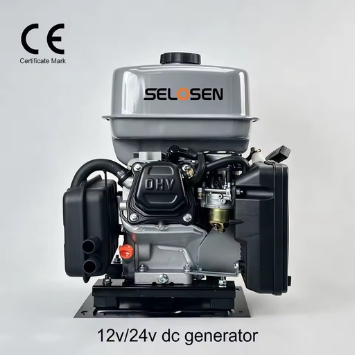 SLOSEN Dual Fuel Gasoline LPG Gas Generator 12V 24v DC Output Portable Parking Generator for Trucks Large Truck Generator