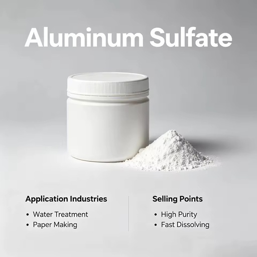 White Flake Aluminum Sulfate Food Grade Fcc CAS 10043-01-3