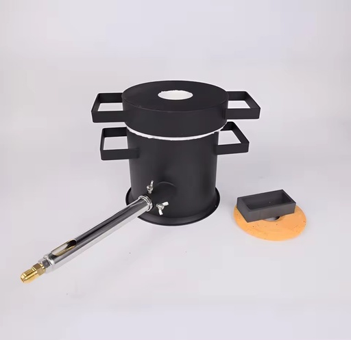 Natural Gas Fired Melting Furnace Graphite Crucible Core for Annealing Tempering Quenching Steel Gold Portable High Efficiency