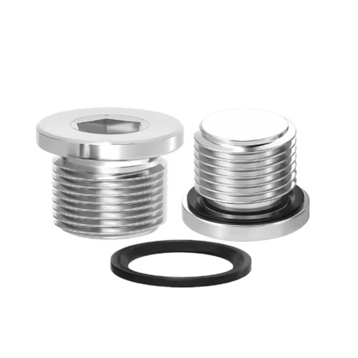 BSP Male Hollow Hex Plug Stainless Carbon Steel Hydraulic Pipe Fitting Adapter for NPT/Metric Thread Systems