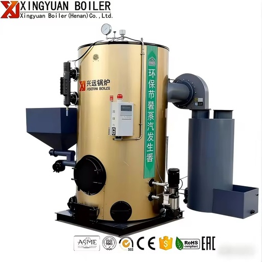 0.2-2.5t Industrial High Pressure Solid Fuel Wood Chip Biomass Straw Coconut Shell Coal Fired Steam Boiler Remote Monitoring for