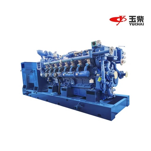 YUCHAI New Natural Gas Biogas Engine 1200kw Open Type Water Cooled Electric Power Generator Remote High Efficiency 40% IP23 1500